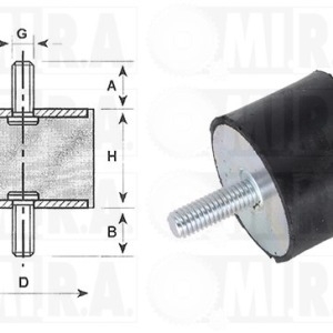 ANTIVIBRANTE 40X30 DM 8  7700523095