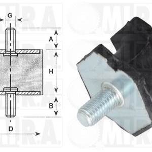 ANTIVIBRANTE 40X30 DM 10  7700523095