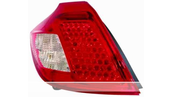 G.OPT.ARRIÈRE.GAUCHE.BLANC.ROUGE. 92401A2000