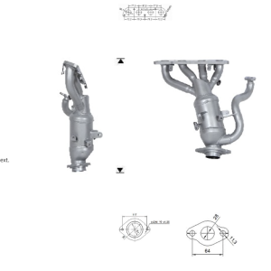 Catalyseur TOYOTA C-HR 1.8i – 171410T160