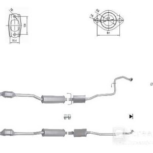 Catalyseur TOYOTA 174100Y770