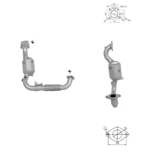 CATALYSEUR FORD FOCUS 1.0i 12V