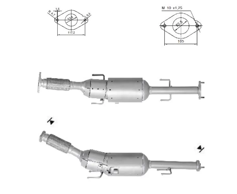 Filtre a particules NISSAN JUKE 1.5TD