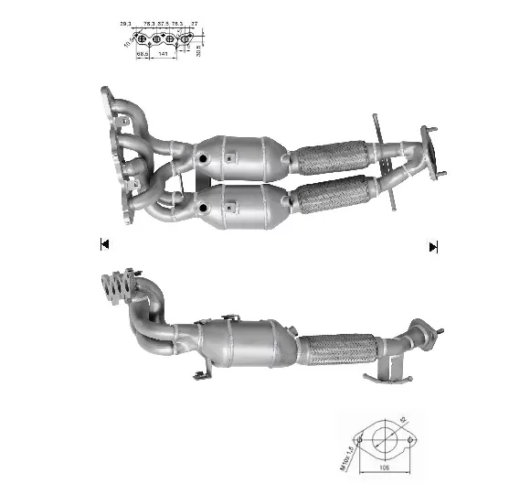 CATALYSEUR FORD FOCUS C-MAX 1.6i TI-VCT