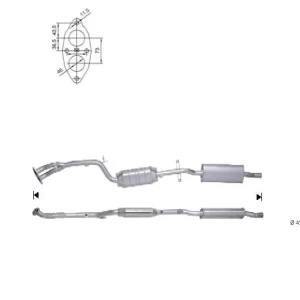 CATALYSEUR BMW 316i, 318i