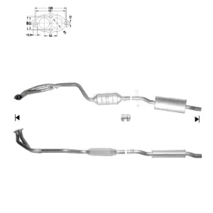 CATALYSEUR BMW 316i 1.9i