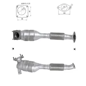 CATALYSEUR FORD TOURNEO CONNECT 1.8TD