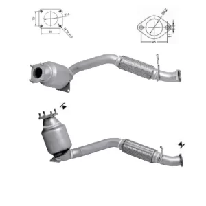 CATALYSEUR FORD TRANSIT 2.4TD DCI