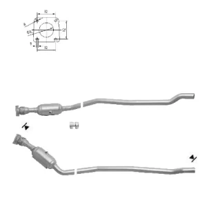 CATALYSEUR CHRYSLER VOYAGER 3.3i V6 12V
