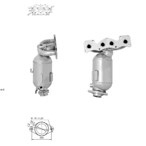 CATALYSEUR DACIA DOKKER 1.6i