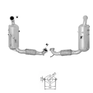Filtre a particules FORD FIESTA 1.4TD