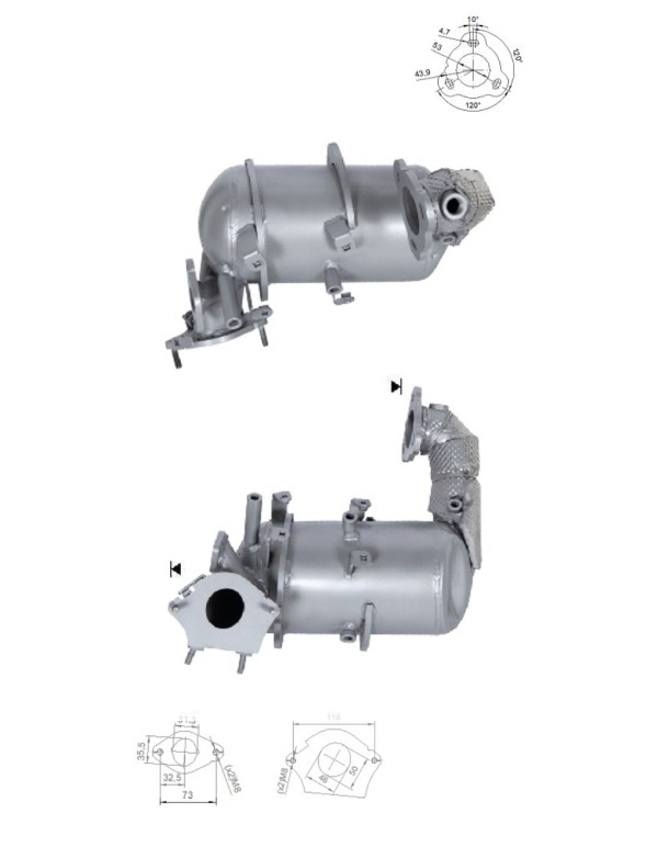 Filtre à particules RENAULT QASHQAI, 2090000Q1E