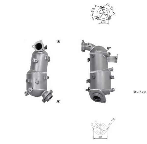 Filtre a particules TOYOTA RAV 4 2.2TD