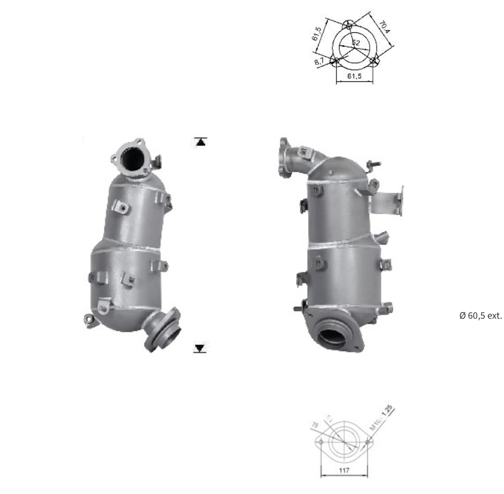 Filtre a particules TOYOTA RAV 4 2.2TD