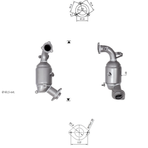 Catalyseur TOYOTA RAV 4 2.2TD, 2505126100
