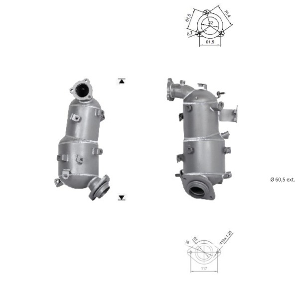 Filtre a particules TOYOTA RAV 4 2.0TD