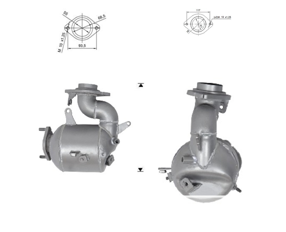 DPF SUBARU TREZIA 1.4TD