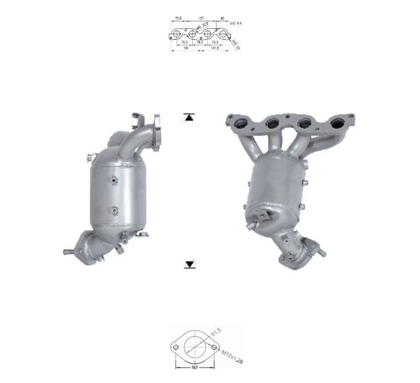 Catalyseur HYUNDAI i10, 2851003DF0