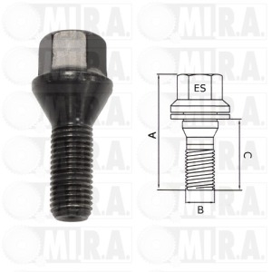 COLONNETTA RUOTA MINI -2000 AL 2006  36 13 1 095 390