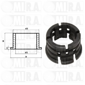 BOCCOLA S/GUIDA CON O-RING DM23,5/32,5/34,4 H4,9/23,5 37502369