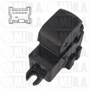 PULSANTE ALZAVETRO DX-SX NISSAN MICRA/QASHQAI (6 PIN) 74876
