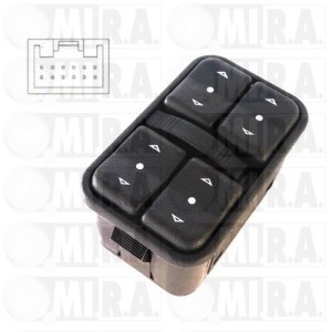 PULSANTIERA ALZAVETRO COMP. SX OPEL ASTRA G (12 PIN) 62 40 106