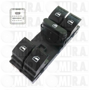 PULSANTIERA ALZAVETRO COMP. SEAT IBIZA – VW GOLF V (10 PIN) 1K4 959 857
