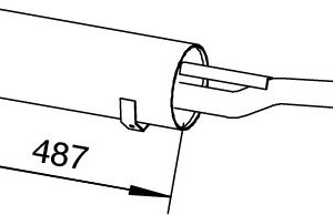 SILENCIEUX central MERCEDES NEOPLAN