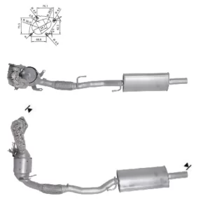 CATALYSEUR AUDI A1 1.4i TFSI