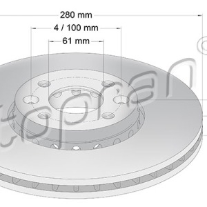 Disque de frein 701101001, 402069518R,