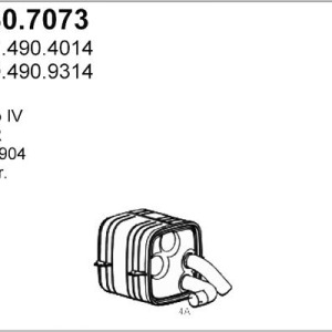 SILENCIEUX central MERCEDES ATS Euro 5