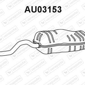 Silencieux arrière|VENEPORTE 1J6253609AR-1J6253609CR-1J6253609F-1J6253609H-1M6253609