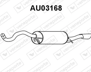 Silencieux arrière|VENEPORTE 8D0253609S-