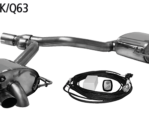 Silencieux arrière pour AUDI AUA4/B9-K/Q63