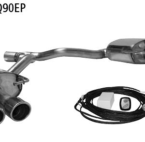 Silencieux arrière pour AUDI AUA4/B9-K/Q90EP