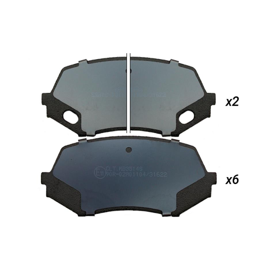 QY004000, Jeu de plaquettes de frein avant