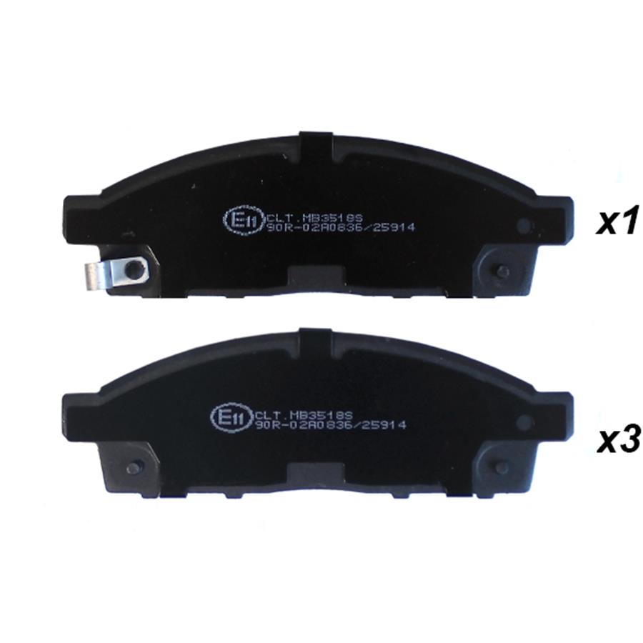 4605A284, Jeu de plaquettes de frein avant