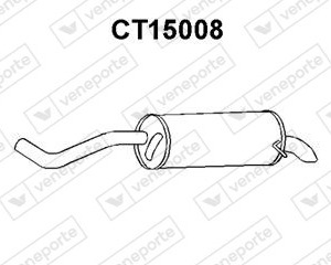 Silencieux arrière|VENEPORTE 1726K6-95576334-95588571-96046471-