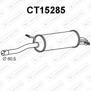 Silencieux arrière|VENEPORTE 1726RQ-1726XC-1726XD-173037-9805858580