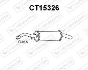 Silencieux arrière|VENEPORTE 1726NW-1726ZH-173045-1730C5-