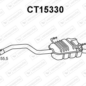 Silencieux arrière|VENEPORTE 1726LP-1726LQ-1730N7-9456200980-