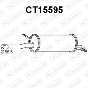 Silencieux arrière|VENEPORTE 1726KR-1726LH-1726RS-1726RV-1726XE