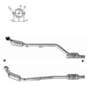CATALYSEUR MERCEDES CLK DROIT