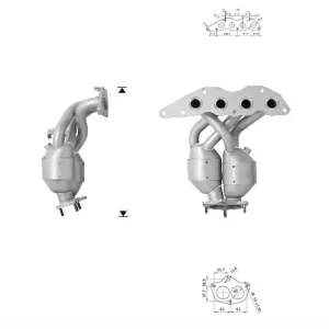 CATALYSEUR MITSUBISHI OUTLANDER 2.4i