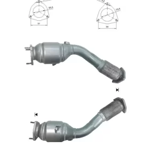 CATALYSEUR PORSCHE CAYENNE S 4.5i V8 32V