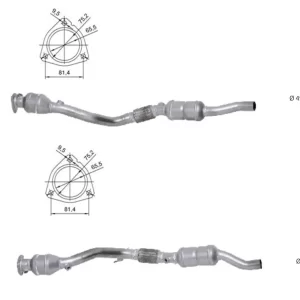 CATALYSEUR A6 DROIT+GAUCHE