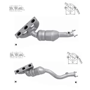 CATALYSEUR BMW DERRIÈRE+PRÉCÉDENT