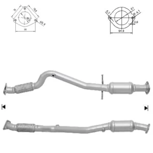 CATALYSEUR OPEL ASTRA 1.6i Turbo 16V