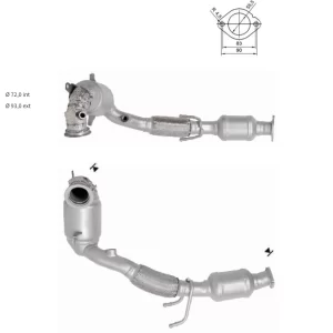 CATALYSEUR SKODA KAMIQ 1.0i 12V TGi
