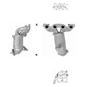 CATALYSEUR KIA RIO 1.2i CVVT
